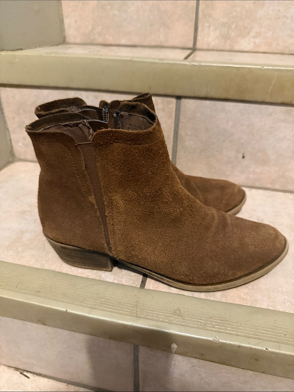 Brown Suede Ankle Boots